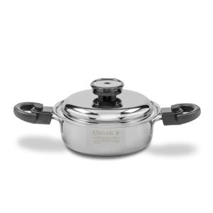 Olla baja de 2 Qt. con tapa.